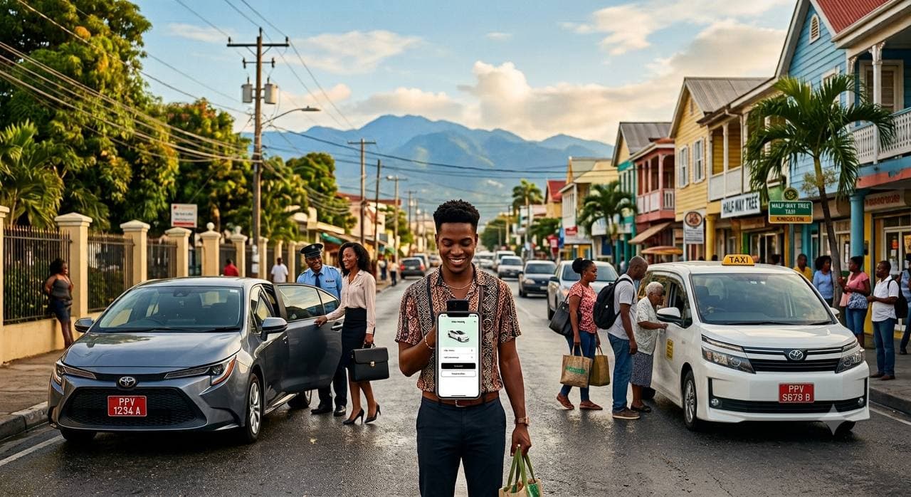 A street scene from across Jamaica